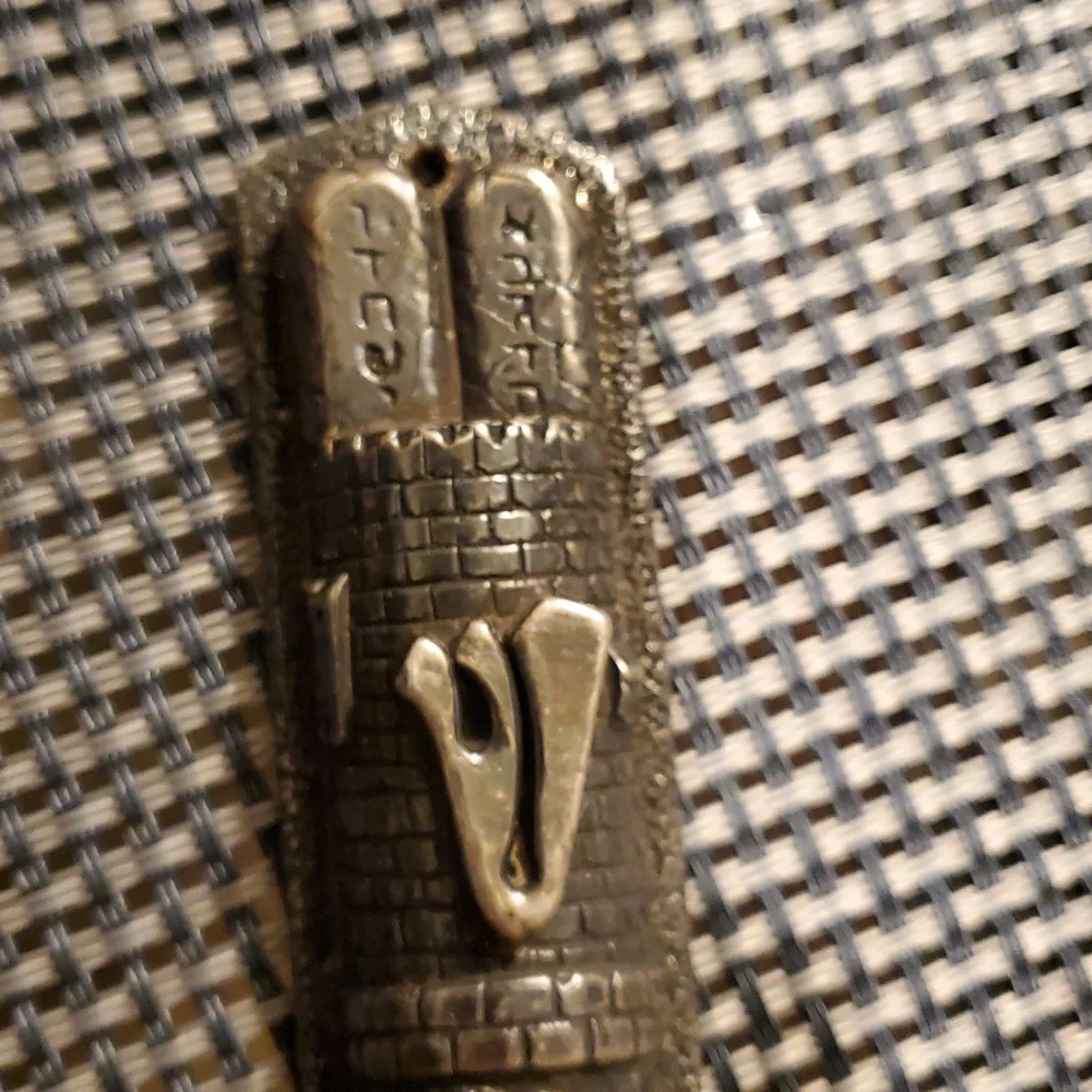 Mezuzah With Hebrew Symbols Antique 925